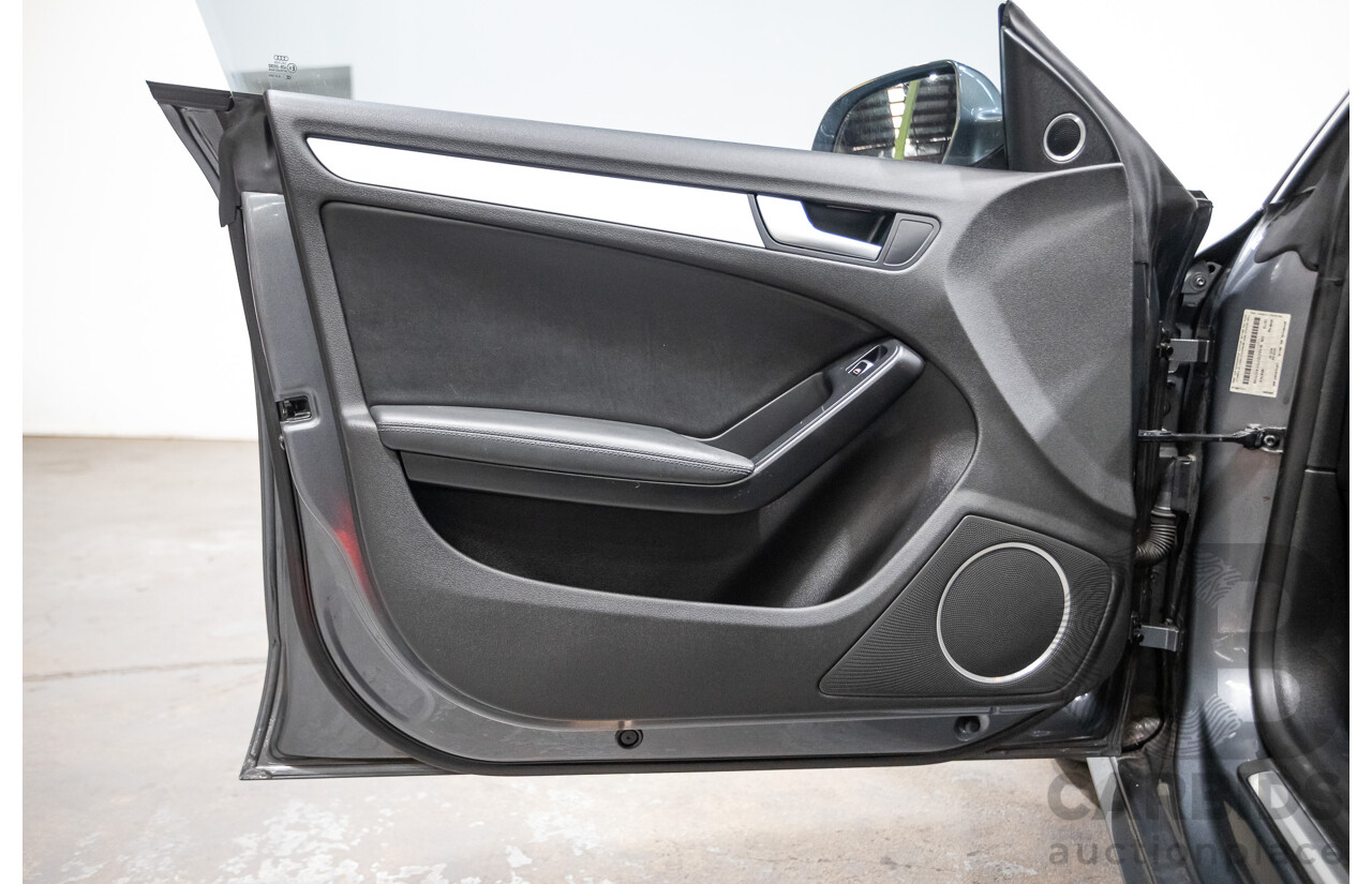 12/2013 Audi A5 Sportback 2.0 TFSI Quattro 8T S-Line Pack (AWD) MY14 5d Hatchback Grey Turbo 2.0L