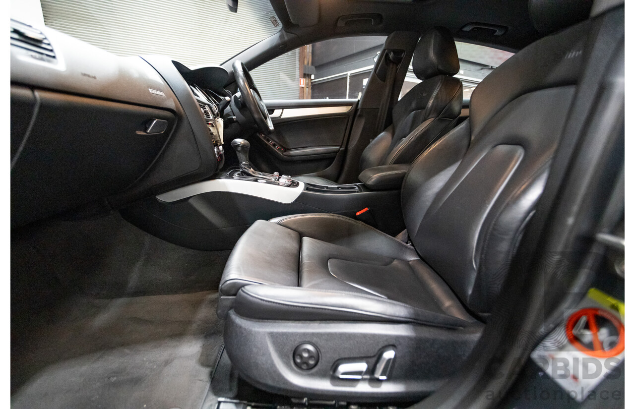 12/2013 Audi A5 Sportback 2.0 TFSI Quattro 8T S-Line Pack (AWD) MY14 5d Hatchback Grey Turbo 2.0L