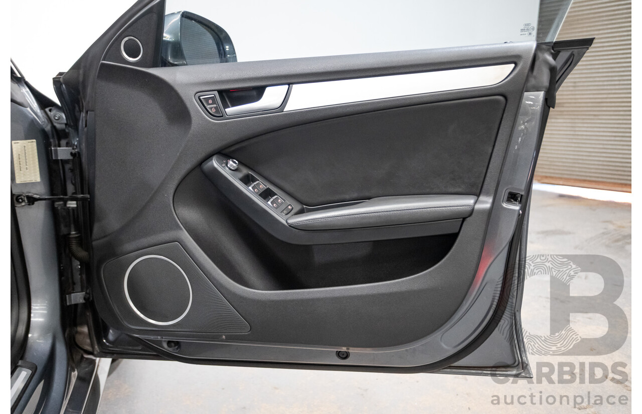 12/2013 Audi A5 Sportback 2.0 TFSI Quattro 8T S-Line Pack (AWD) MY14 5d Hatchback Grey Turbo 2.0L