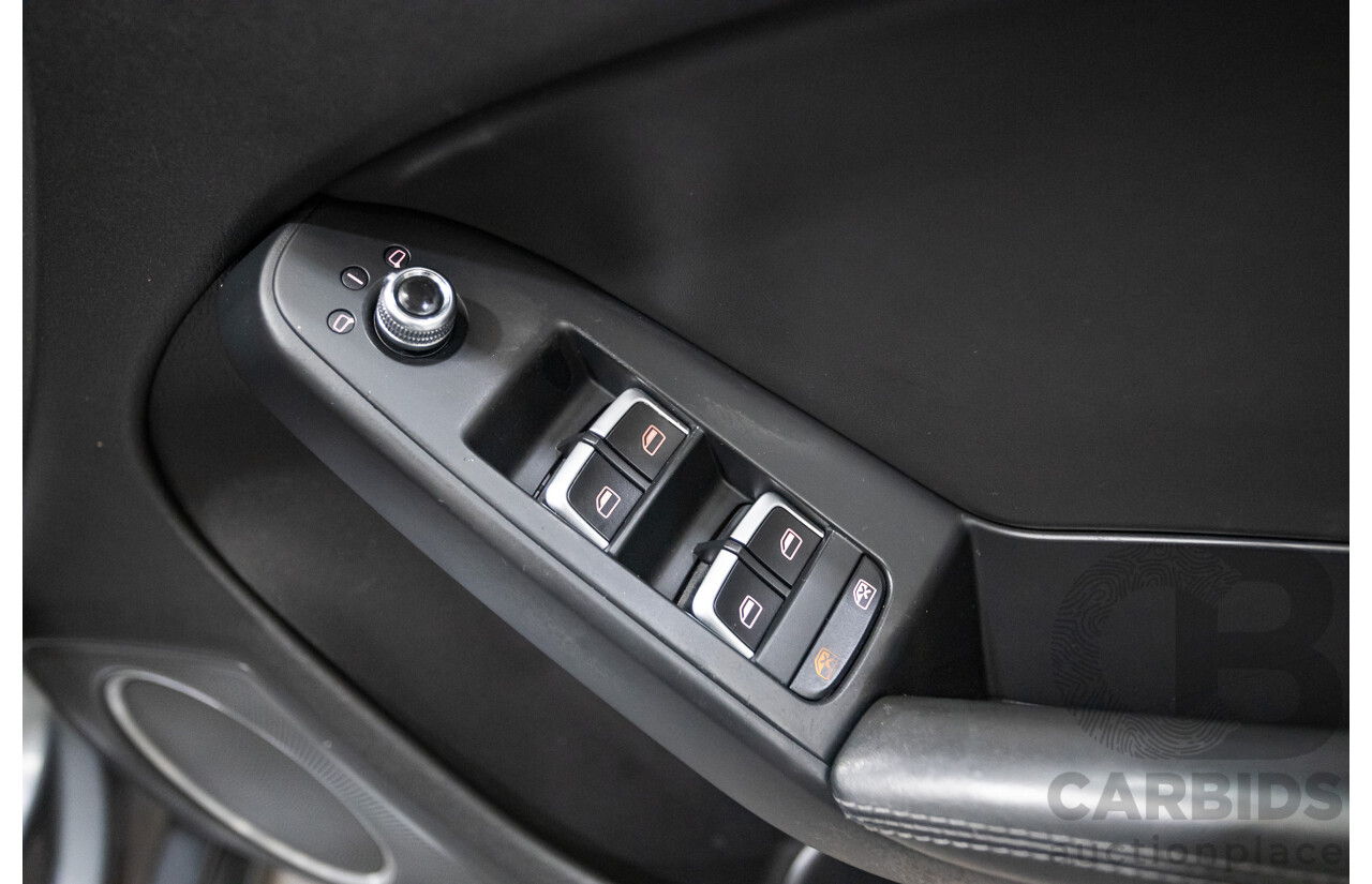 12/2013 Audi A5 Sportback 2.0 TFSI Quattro 8T S-Line Pack (AWD) MY14 5d Hatchback Grey Turbo 2.0L