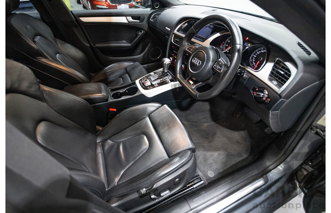 12/2013 Audi A5 Sportback 2.0 TFSI Quattro 8T S-Line Pack (AWD) MY14 5d Hatchback Grey Turbo 2.0L