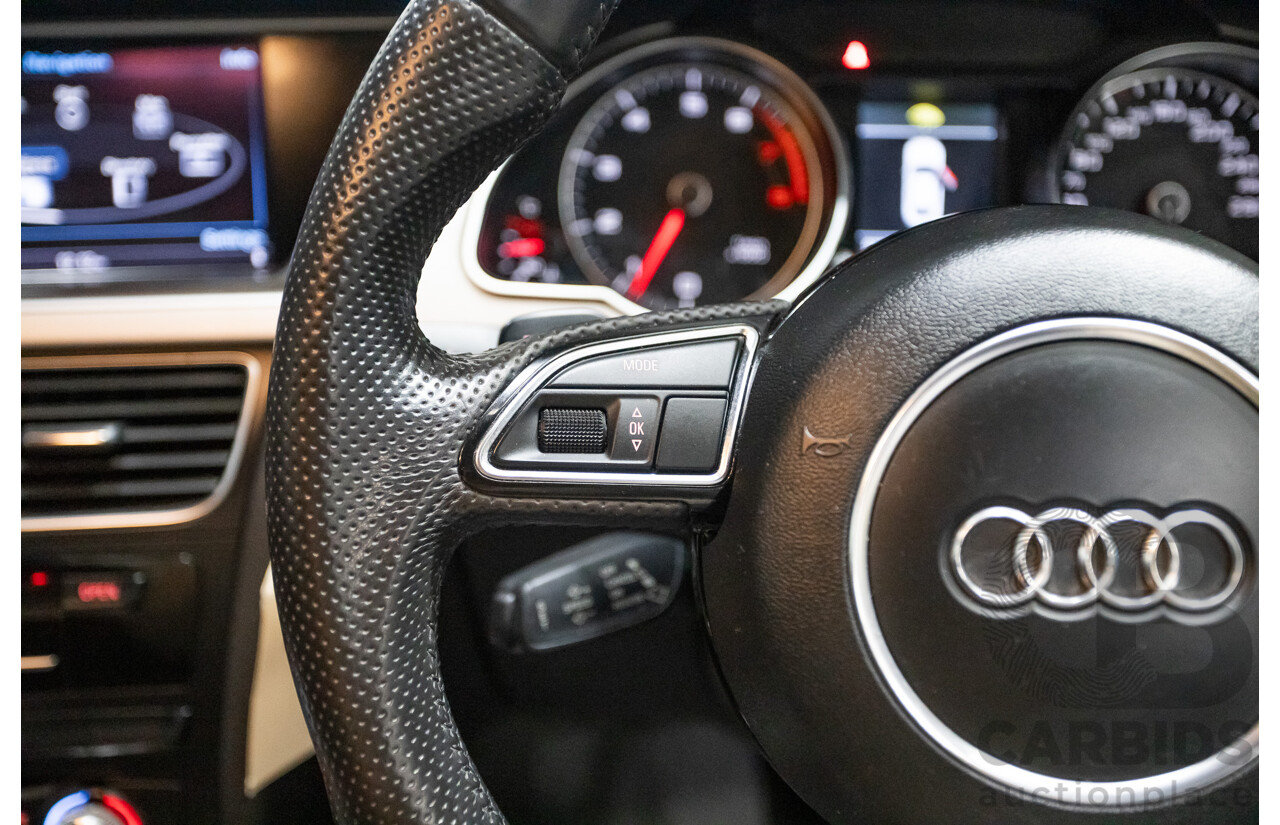 12/2013 Audi A5 Sportback 2.0 TFSI Quattro 8T S-Line Pack (AWD) MY14 5d Hatchback Grey Turbo 2.0L