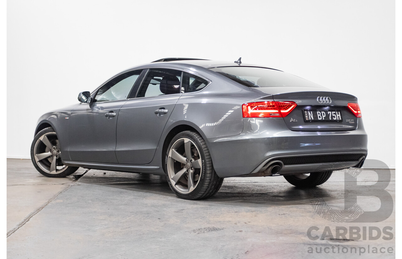 12/2013 Audi A5 Sportback 2.0 TFSI Quattro 8T S-Line Pack (AWD) MY14 5d Hatchback Grey Turbo 2.0L