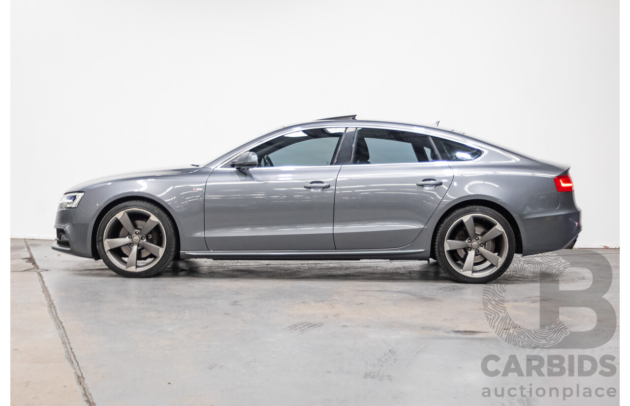 12/2013 Audi A5 Sportback 2.0 TFSI Quattro 8T S-Line Pack (AWD) MY14 5d Hatchback Grey Turbo 2.0L