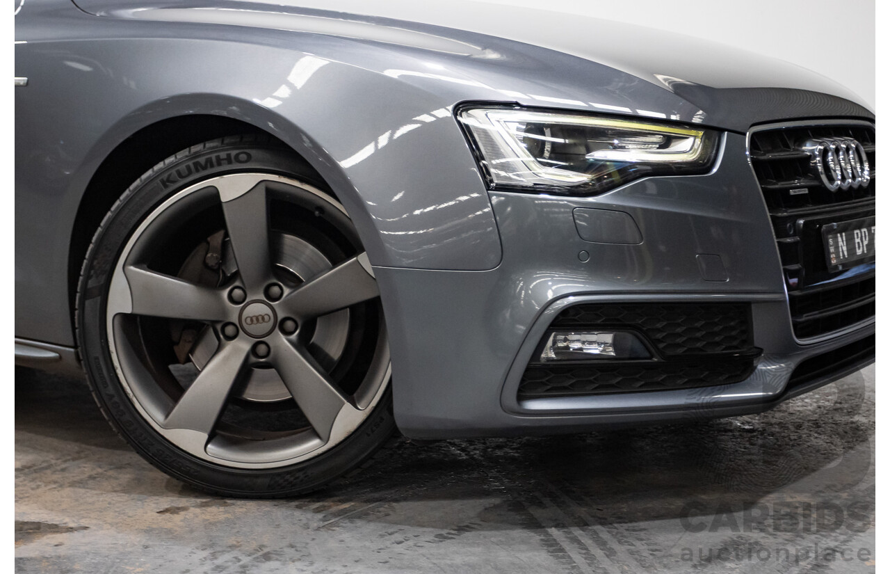 12/2013 Audi A5 Sportback 2.0 TFSI Quattro 8T S-Line Pack (AWD) MY14 5d Hatchback Grey Turbo 2.0L