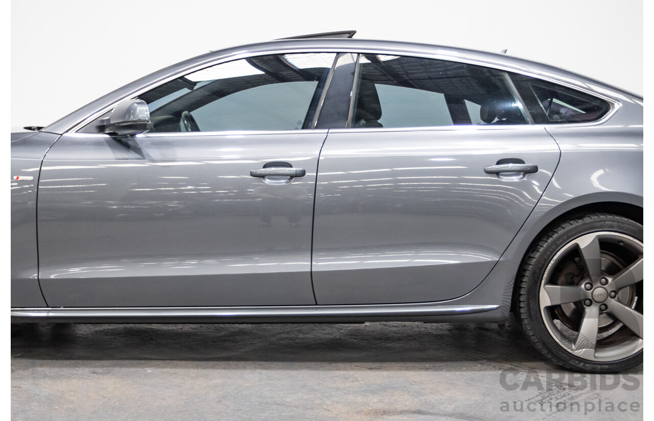 12/2013 Audi A5 Sportback 2.0 TFSI Quattro 8T S-Line Pack (AWD) MY14 5d Hatchback Grey Turbo 2.0L