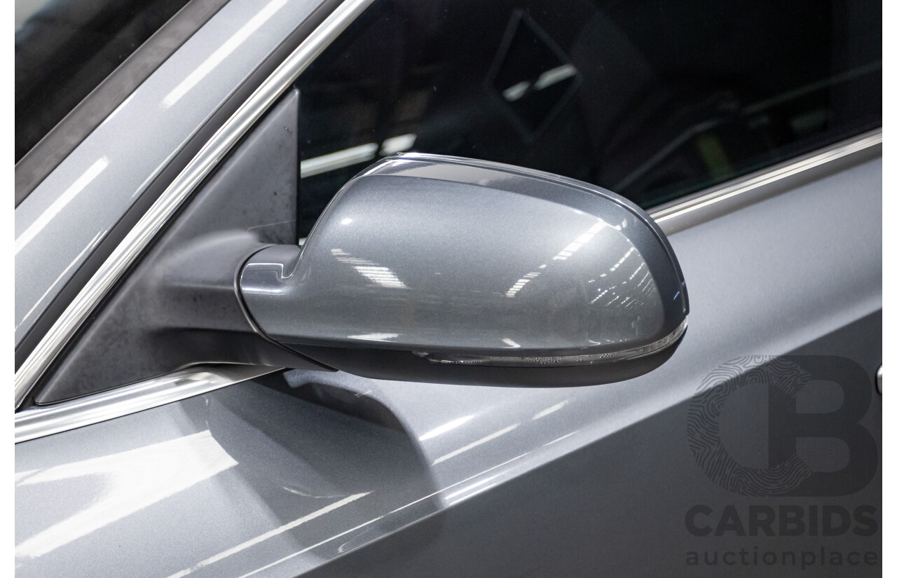 12/2013 Audi A5 Sportback 2.0 TFSI Quattro 8T S-Line Pack (AWD) MY14 5d Hatchback Grey Turbo 2.0L