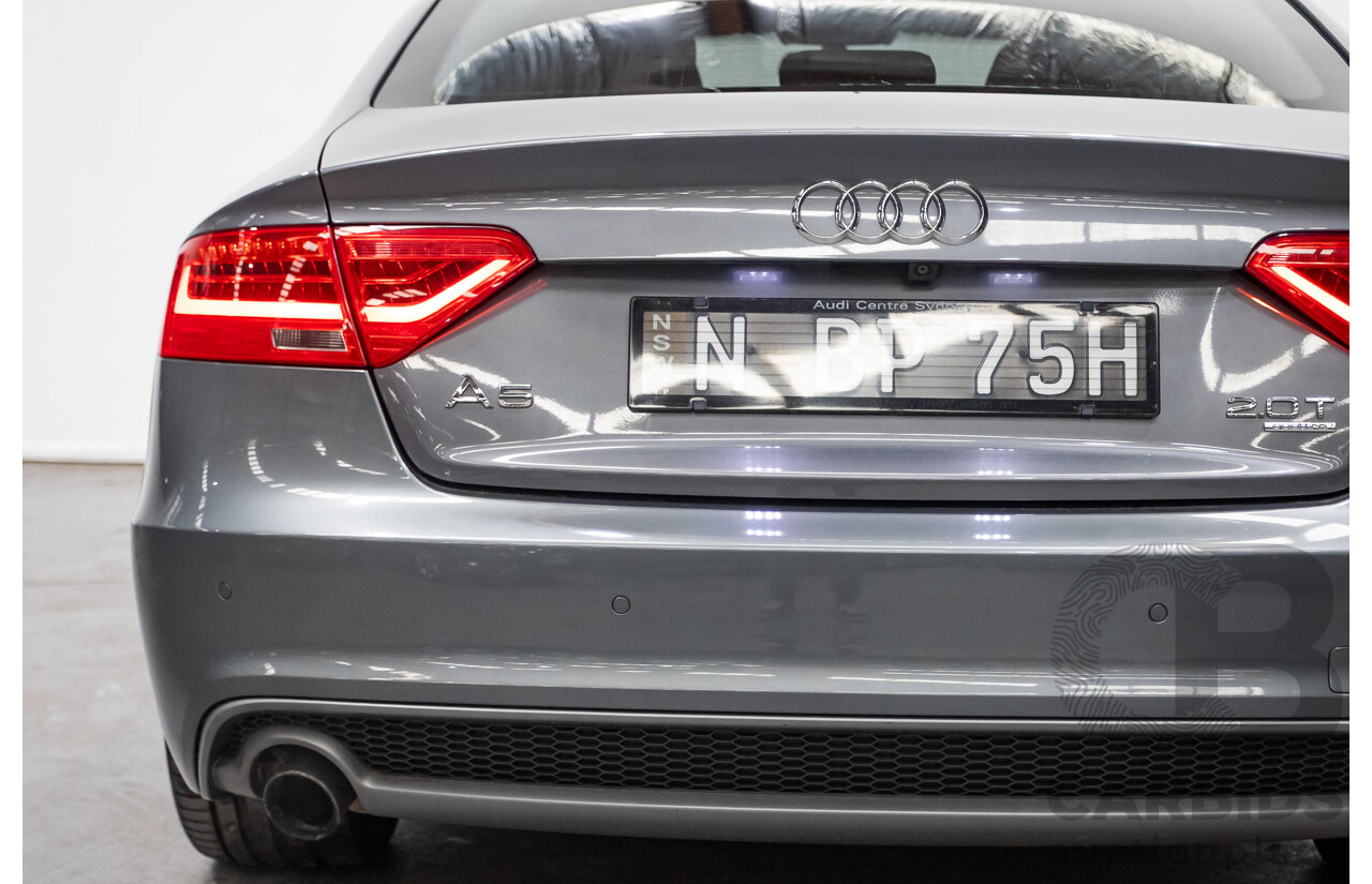 12/2013 Audi A5 Sportback 2.0 TFSI Quattro 8T S-Line Pack (AWD) MY14 5d Hatchback Grey Turbo 2.0L