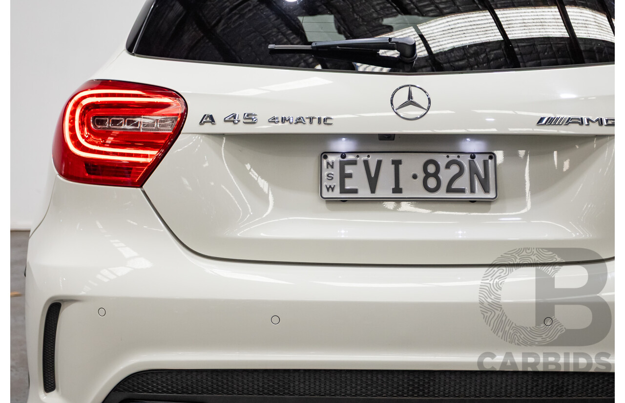 1/2014 Mercedes-Benz A45 AMG 176 (AWD) MY14 5d Hatchback White Turbo 2.0L