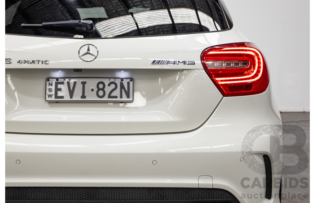 1/2014 Mercedes-Benz A45 AMG 176 (AWD) MY14 5d Hatchback White Turbo 2.0L