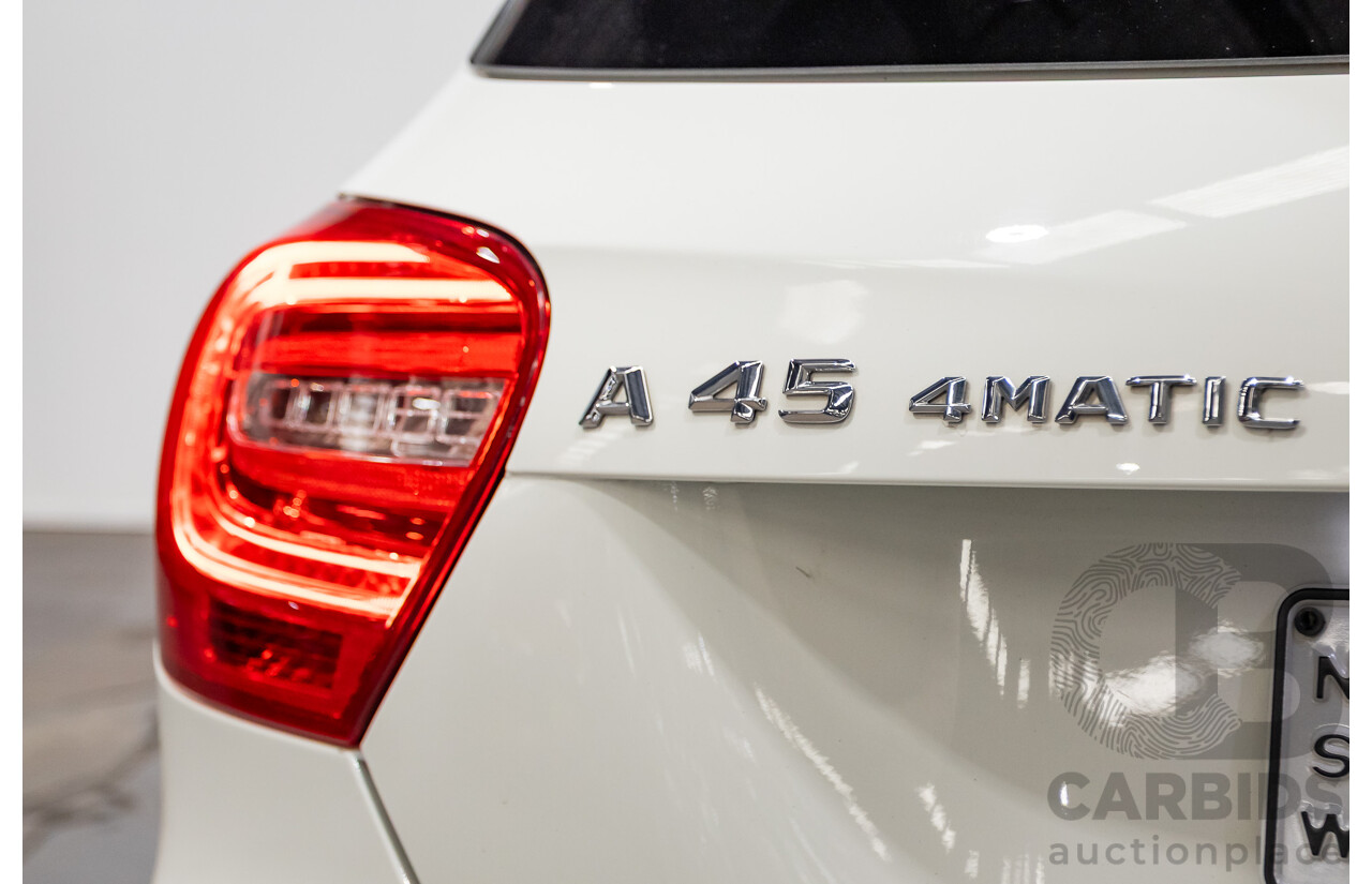1/2014 Mercedes-Benz A45 AMG 176 (AWD) MY14 5d Hatchback White Turbo 2.0L