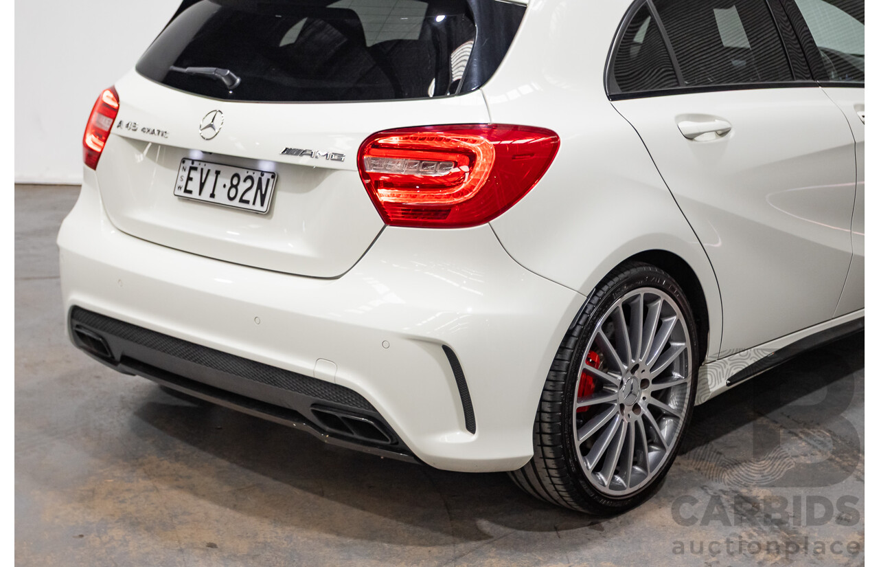 1/2014 Mercedes-Benz A45 AMG 176 (AWD) MY14 5d Hatchback White Turbo 2.0L