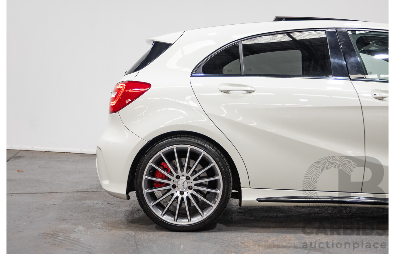 1/2014 Mercedes-Benz A45 AMG 176 (AWD) MY14 5d Hatchback White Turbo 2.0L