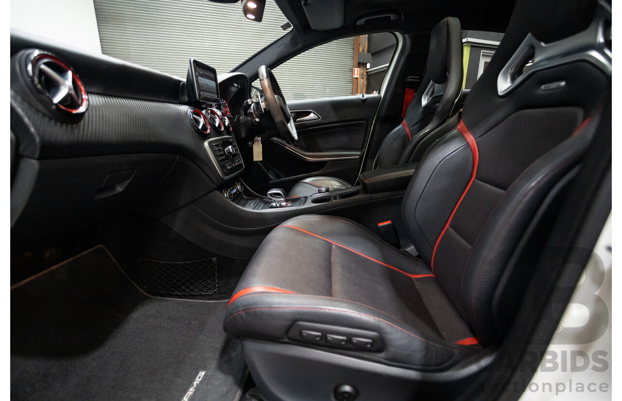 1/2014 Mercedes-Benz A45 AMG 176 (AWD) MY14 5d Hatchback White Turbo 2.0L