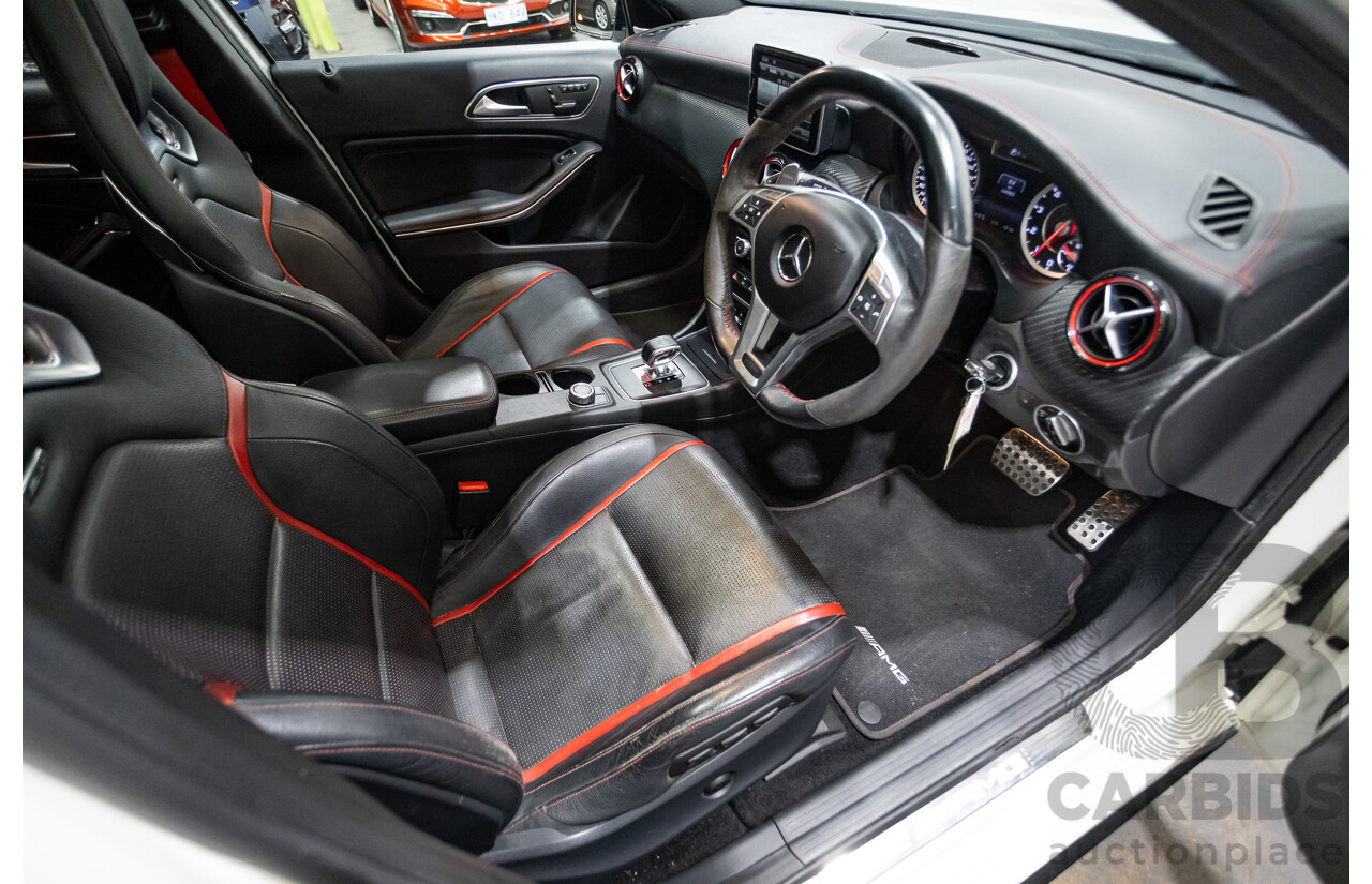 1/2014 Mercedes-Benz A45 AMG 176 (AWD) MY14 5d Hatchback White Turbo 2.0L