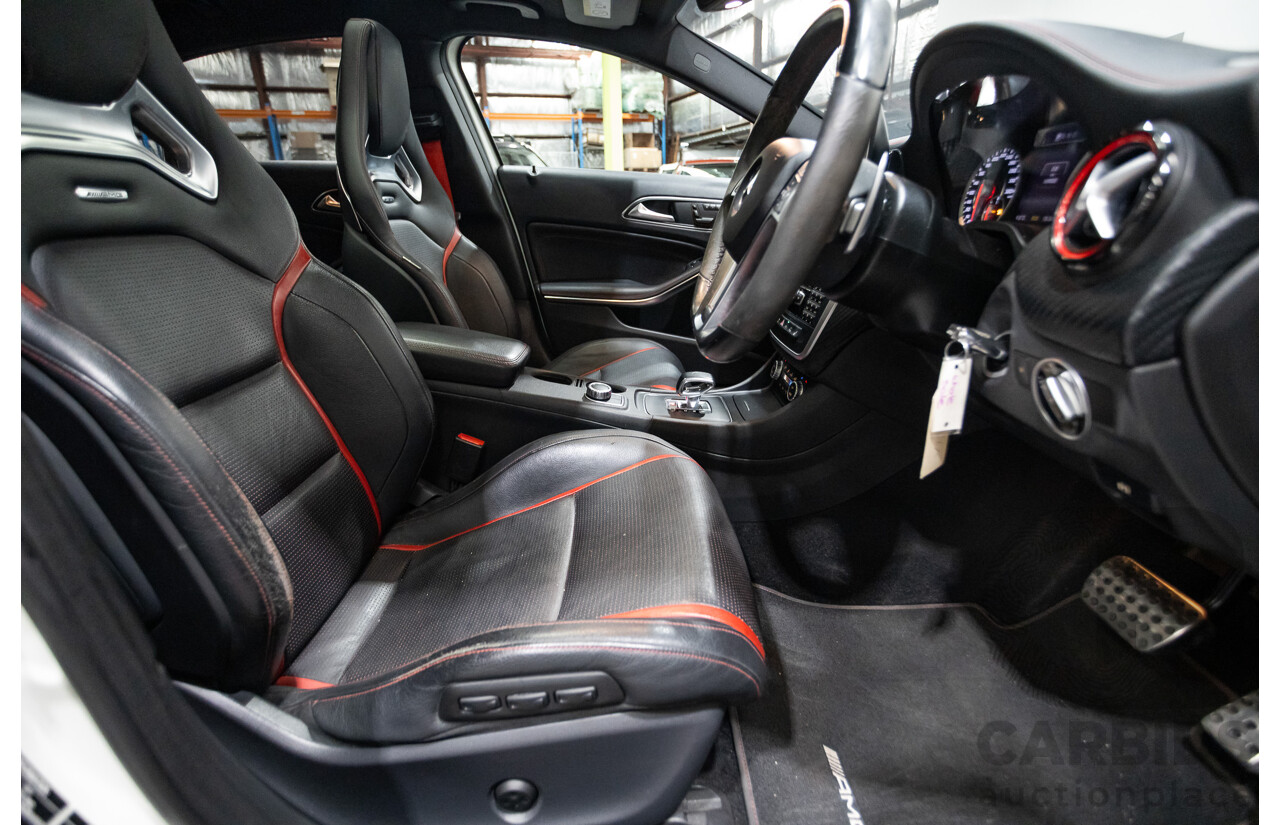 1/2014 Mercedes-Benz A45 AMG 176 (AWD) MY14 5d Hatchback White Turbo 2.0L