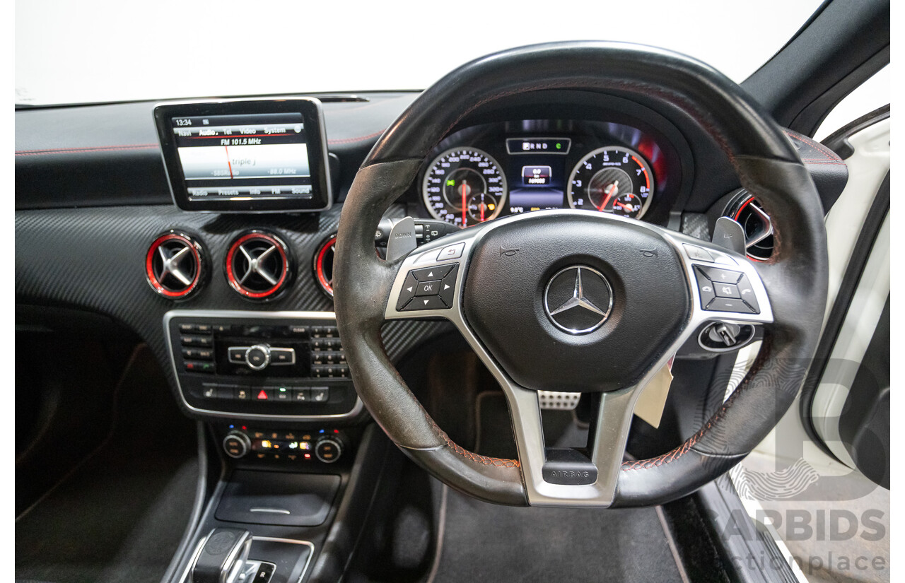 1/2014 Mercedes-Benz A45 AMG 176 (AWD) MY14 5d Hatchback White Turbo 2.0L