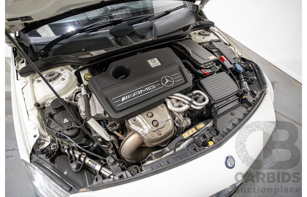 1/2014 Mercedes-Benz A45 AMG 176 (AWD) MY14 5d Hatchback White Turbo 2.0L