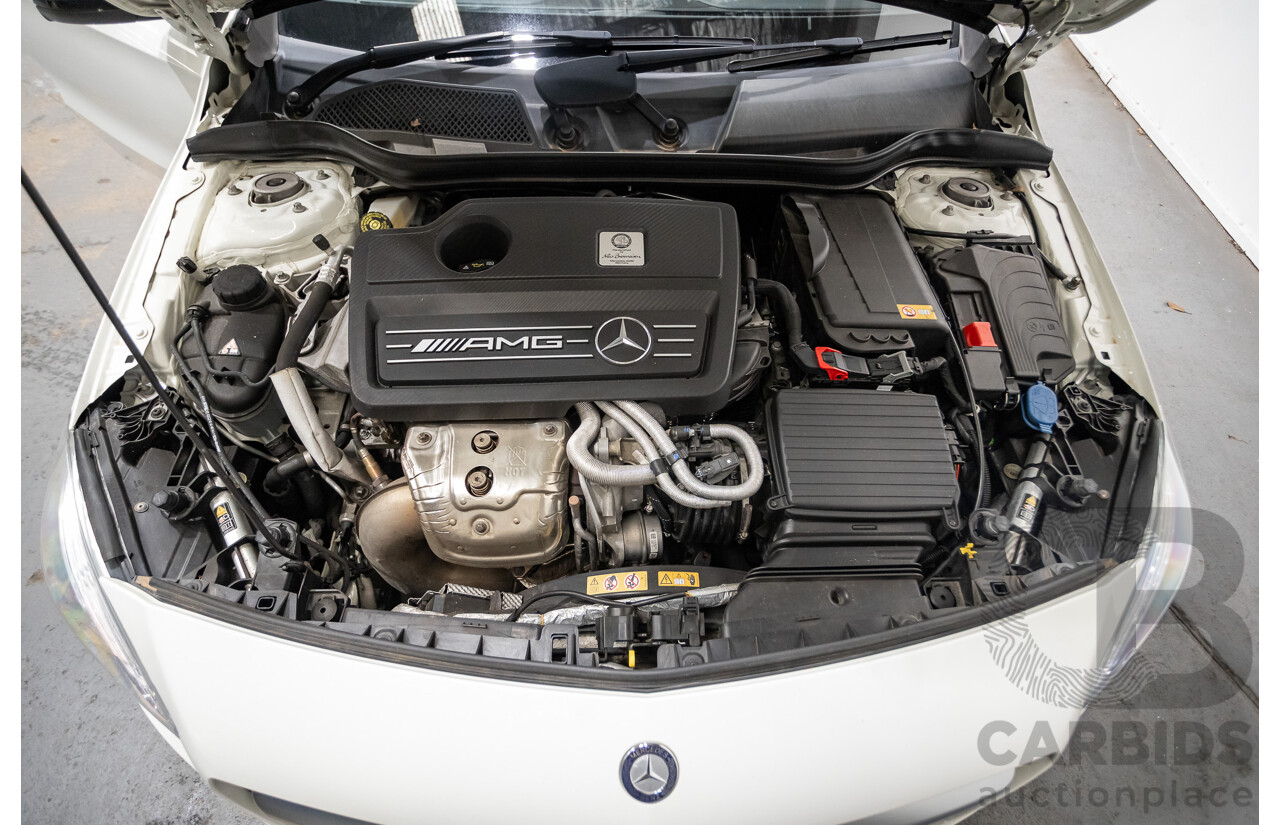 1/2014 Mercedes-Benz A45 AMG 176 (AWD) MY14 5d Hatchback White Turbo 2.0L