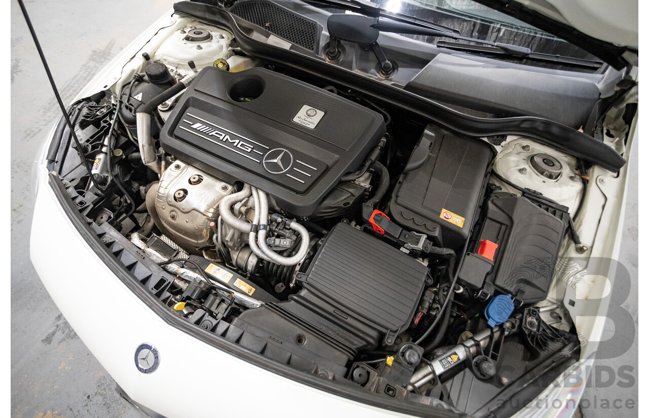 1/2014 Mercedes-Benz A45 AMG 176 (AWD) MY14 5d Hatchback White Turbo 2.0L