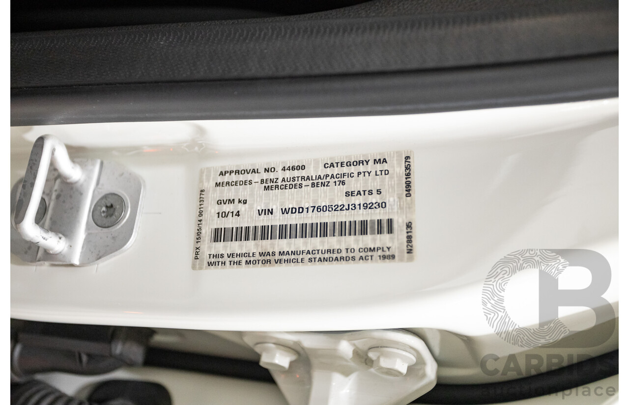 1/2014 Mercedes-Benz A45 AMG 176 (AWD) MY14 5d Hatchback White Turbo 2.0L