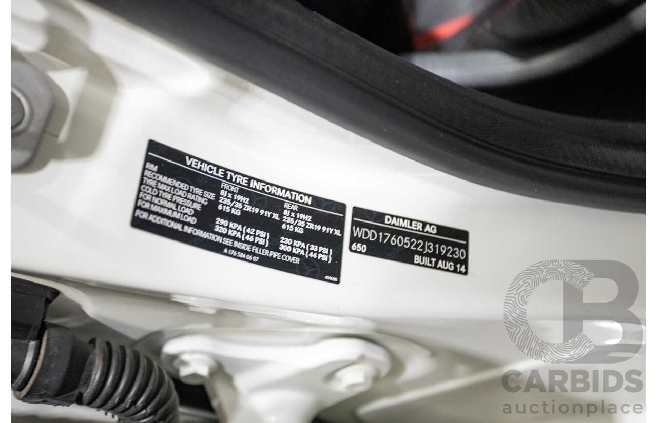 1/2014 Mercedes-Benz A45 AMG 176 (AWD) MY14 5d Hatchback White Turbo 2.0L