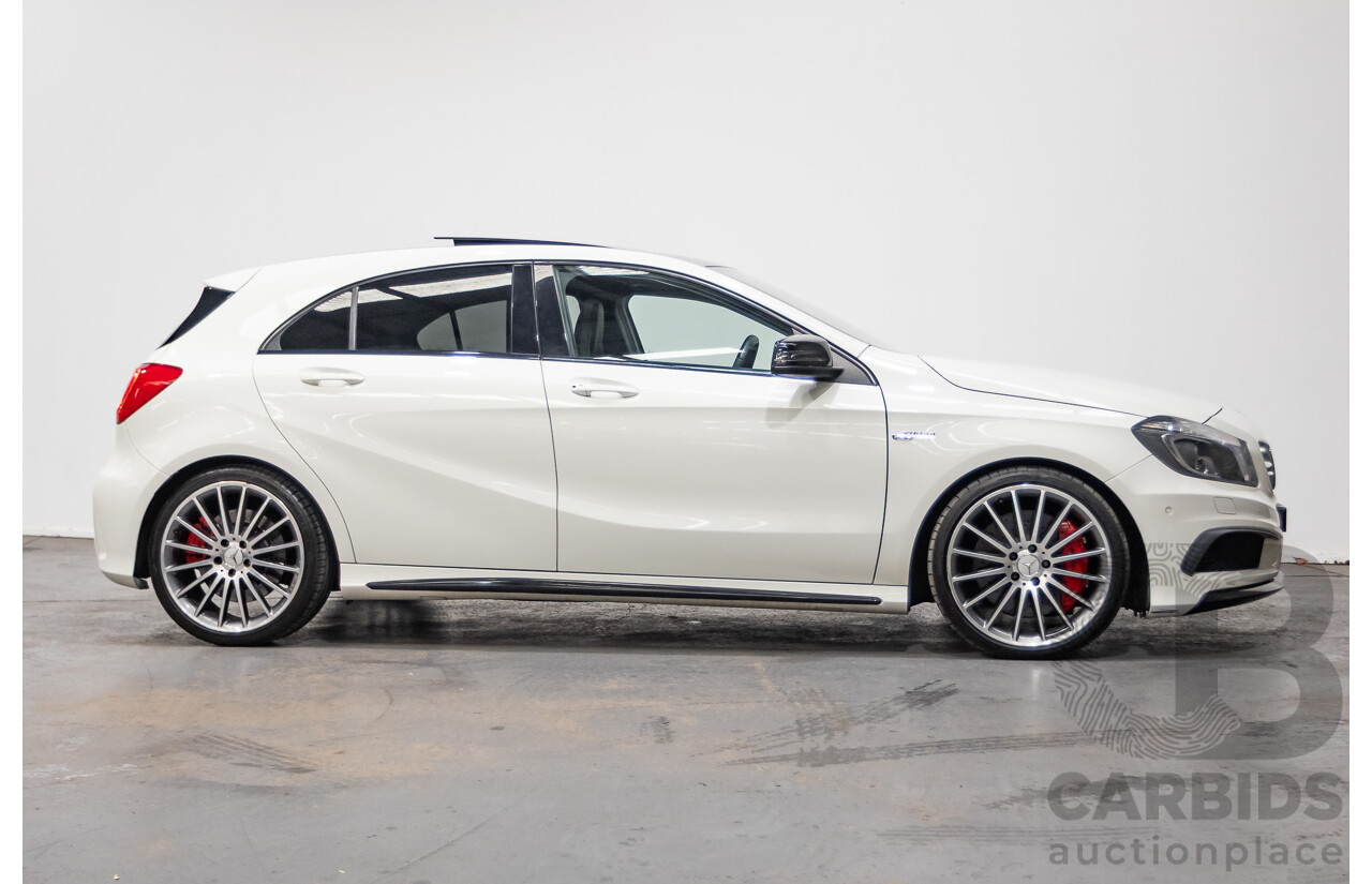 1/2014 Mercedes-Benz A45 AMG 176 (AWD) MY14 5d Hatchback White Turbo 2.0L