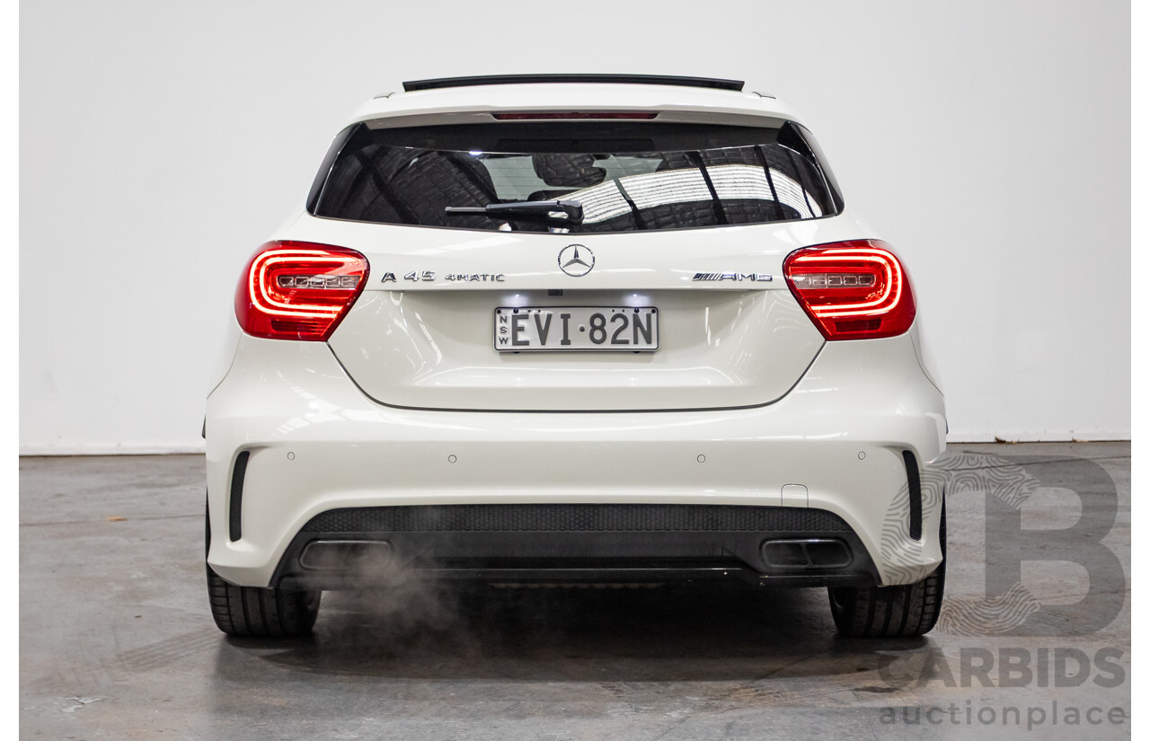1/2014 Mercedes-Benz A45 AMG 176 (AWD) MY14 5d Hatchback White Turbo 2.0L
