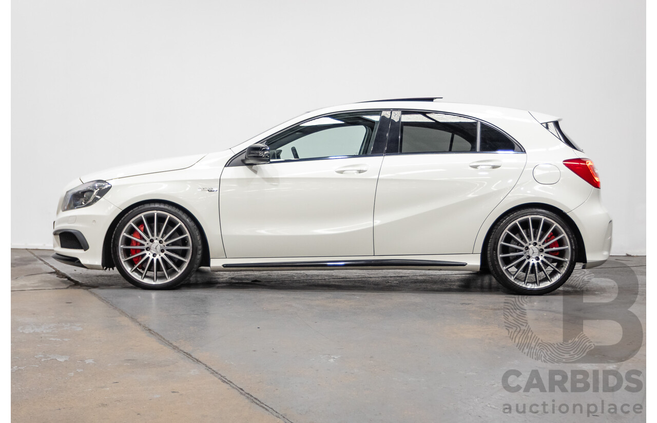 1/2014 Mercedes-Benz A45 AMG 176 (AWD) MY14 5d Hatchback White Turbo 2.0L