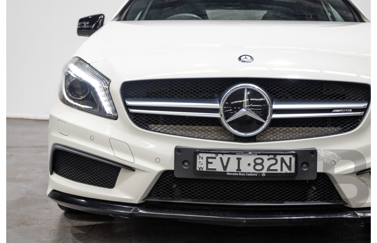 1/2014 Mercedes-Benz A45 AMG 176 (AWD) MY14 5d Hatchback White Turbo 2.0L