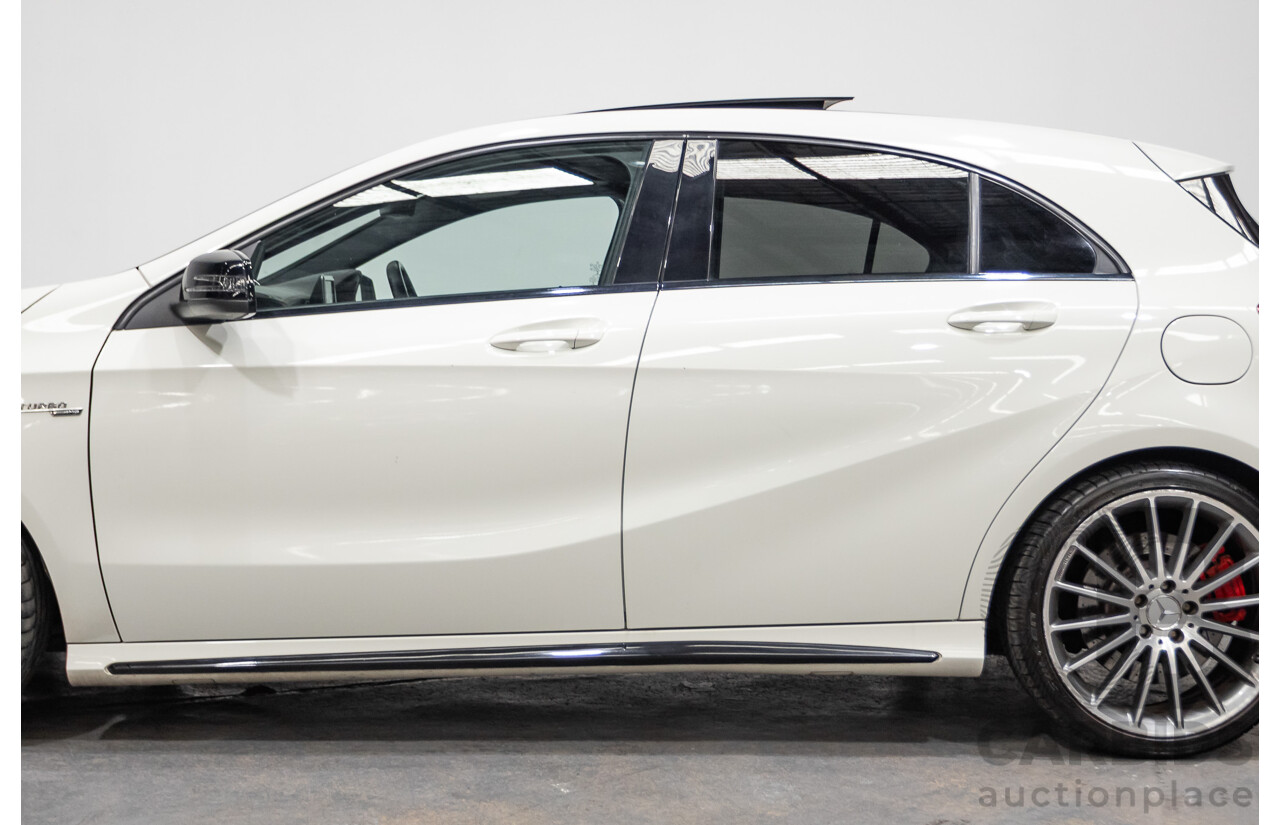 1/2014 Mercedes-Benz A45 AMG 176 (AWD) MY14 5d Hatchback White Turbo 2.0L