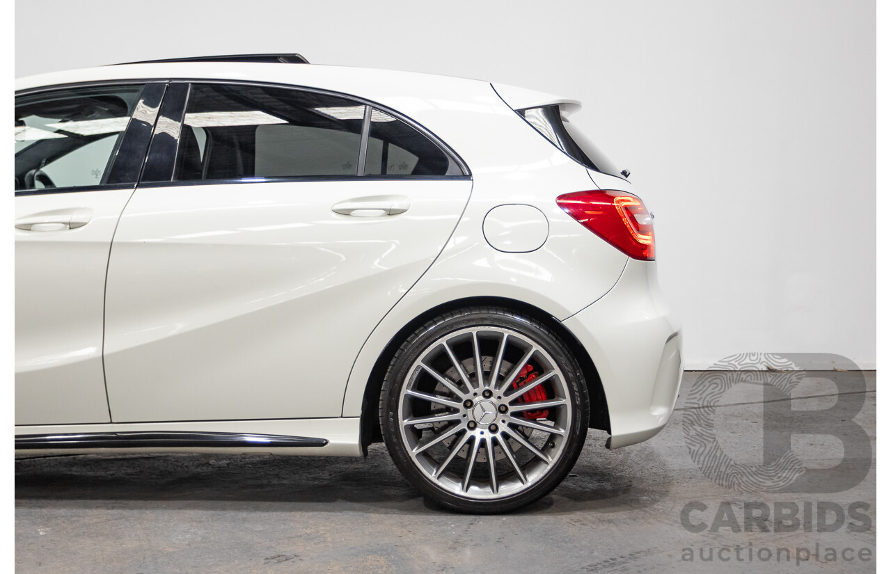 1/2014 Mercedes-Benz A45 AMG 176 (AWD) MY14 5d Hatchback White Turbo 2.0L