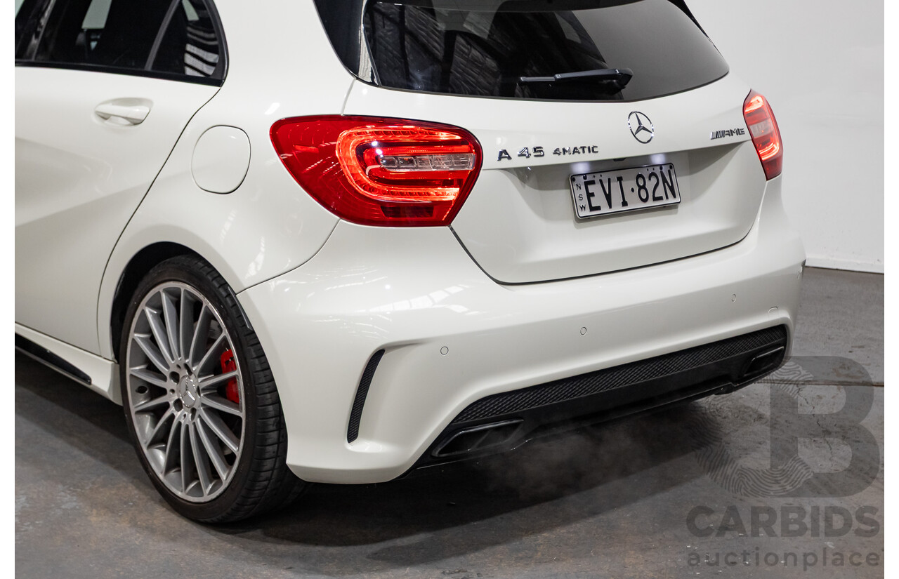1/2014 Mercedes-Benz A45 AMG 176 (AWD) MY14 5d Hatchback White Turbo 2.0L