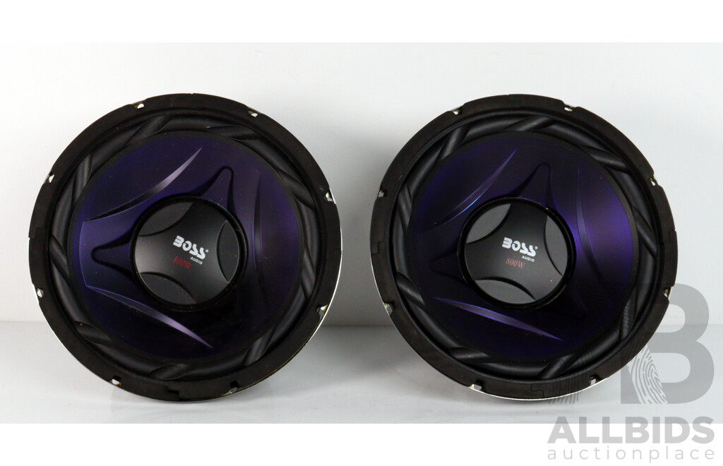 Pair Boss Audio 800watt 10 Inch Car Speakers