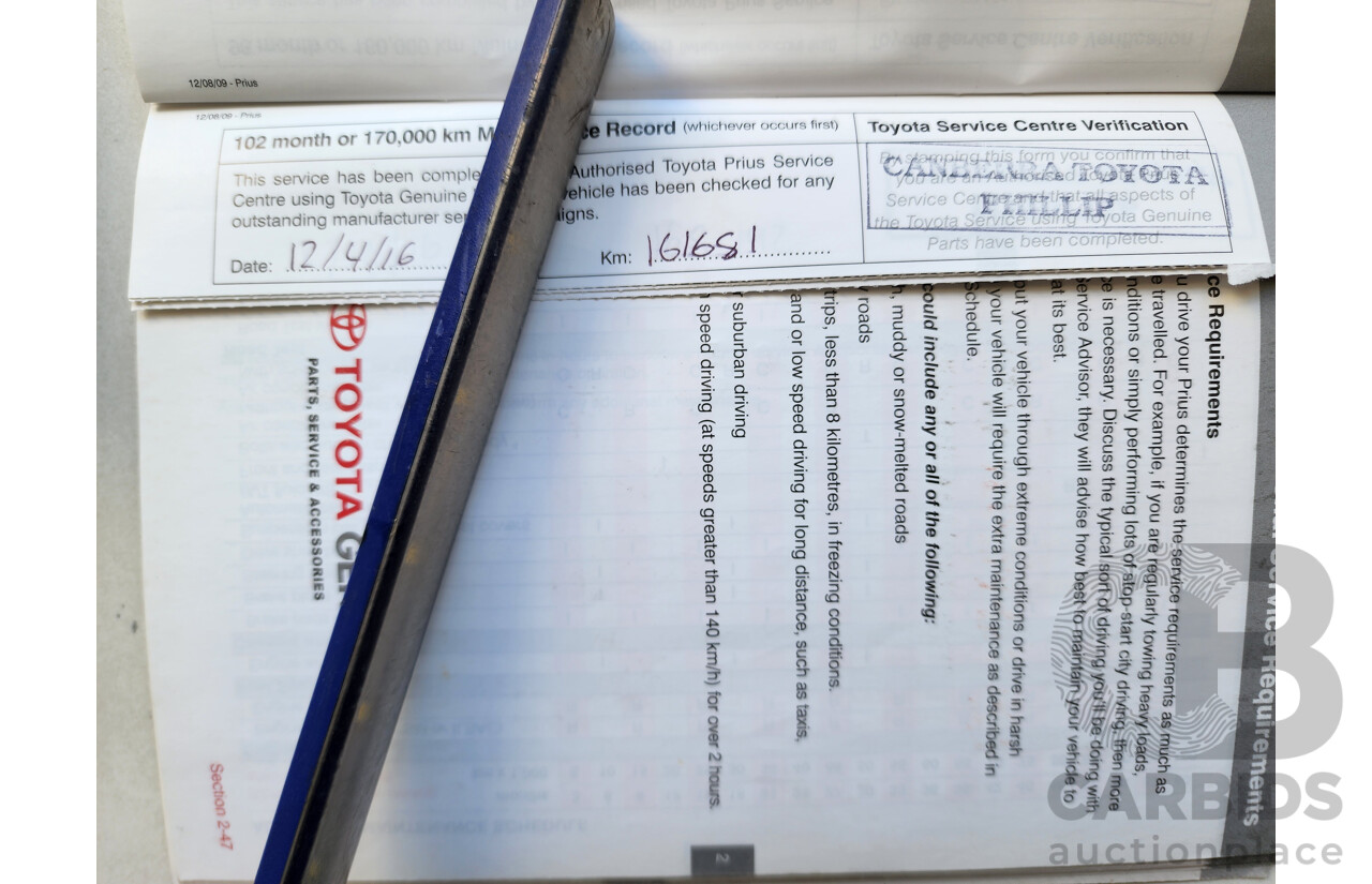 3/2010 Toyota Prius I-Tech Hybrid ZVW30R 5d Hatchback Red 1.8L
