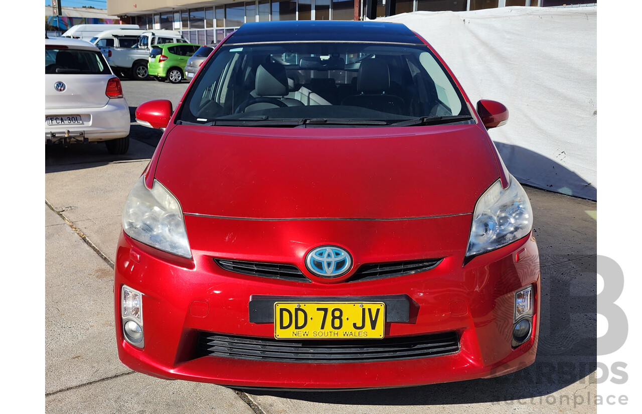 3/2010 Toyota Prius I-Tech Hybrid ZVW30R 5d Hatchback Red 1.8L
