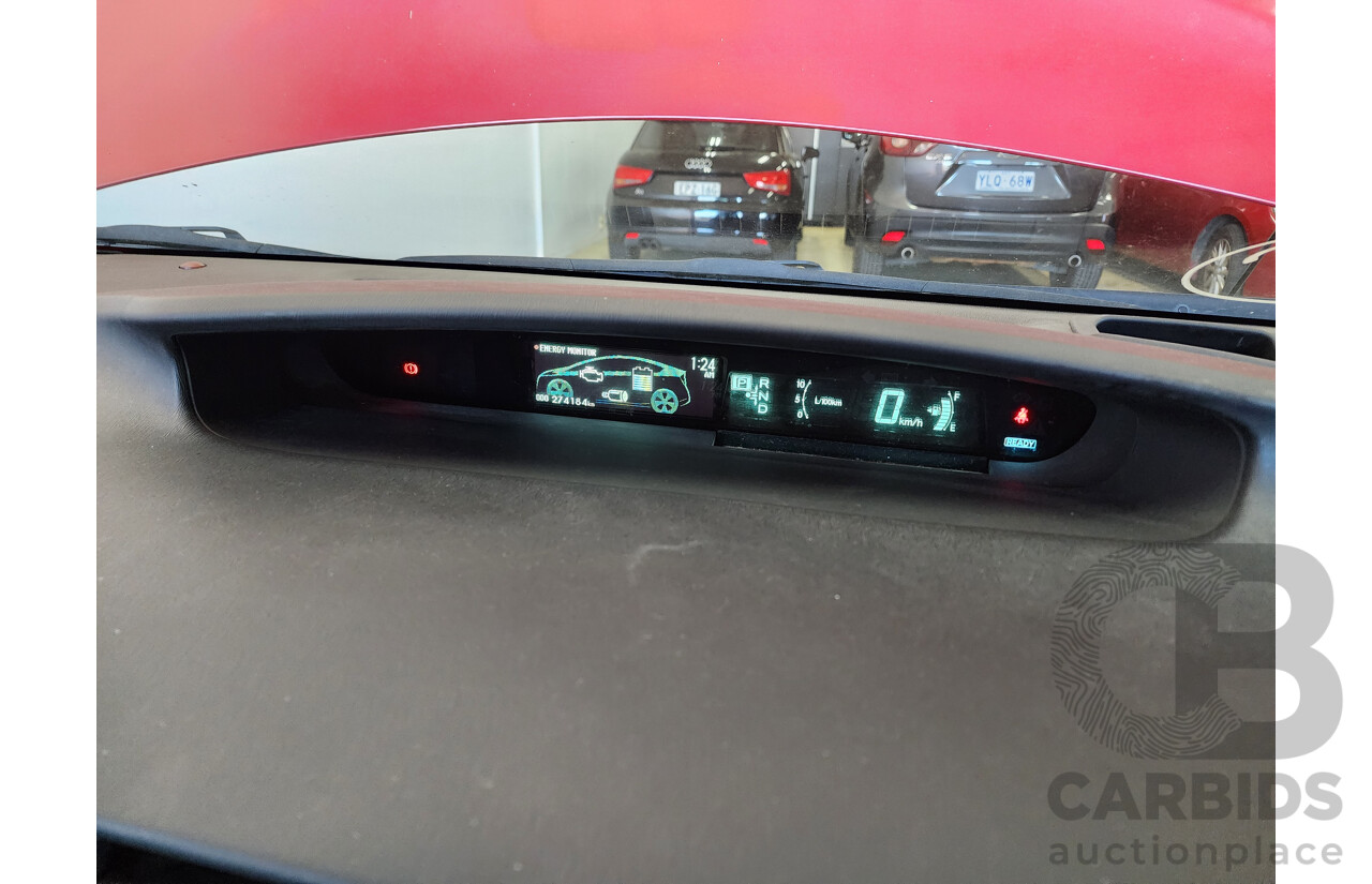 3/2010 Toyota Prius I-Tech Hybrid ZVW30R 5d Hatchback Red 1.8L