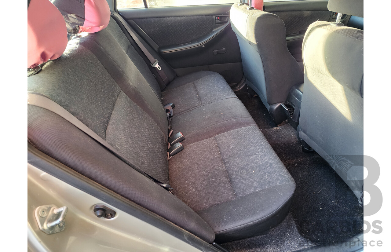 5/2004 Toyota Corolla Ascent SECA ZZE122R 5d Hatchback Grey/Silver 1.8L