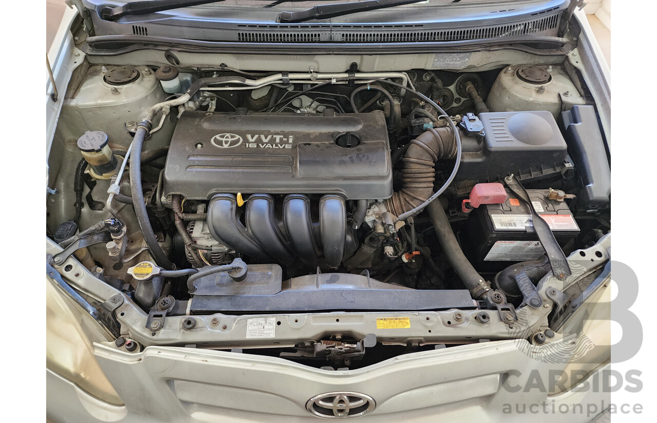 5/2004 Toyota Corolla Ascent SECA ZZE122R 5d Hatchback Grey/Silver 1.8L