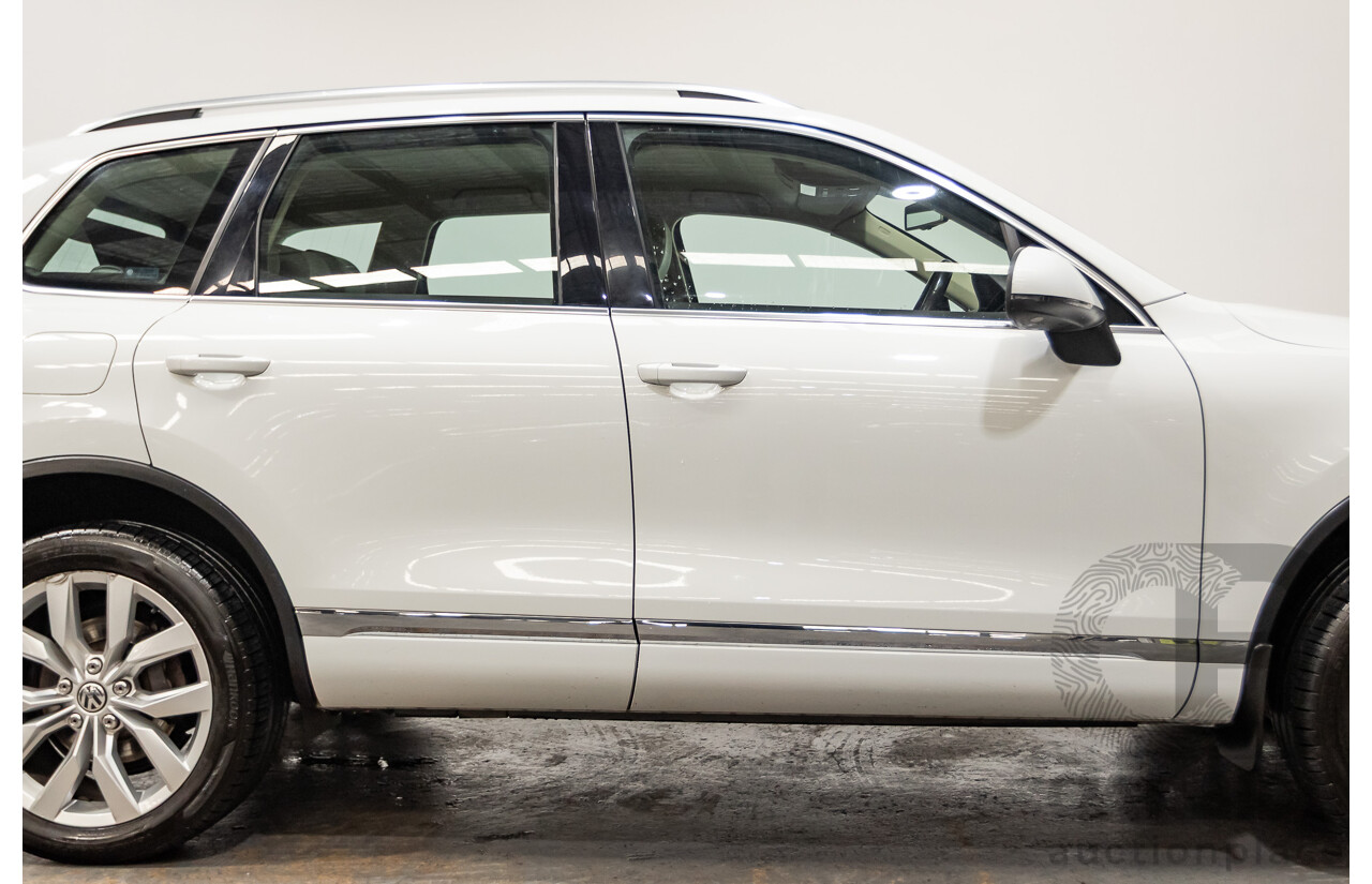 4/2015 Volkswagen Touareg V6 TDI (AWD) 7P MY15 4d Wagon Pure White Tubro Diesel 3.0L