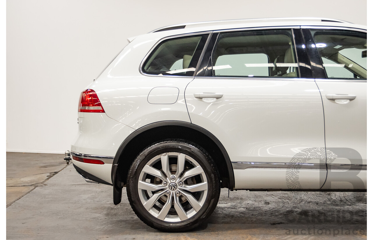 4/2015 Volkswagen Touareg V6 TDI (AWD) 7P MY15 4d Wagon Pure White Tubro Diesel 3.0L