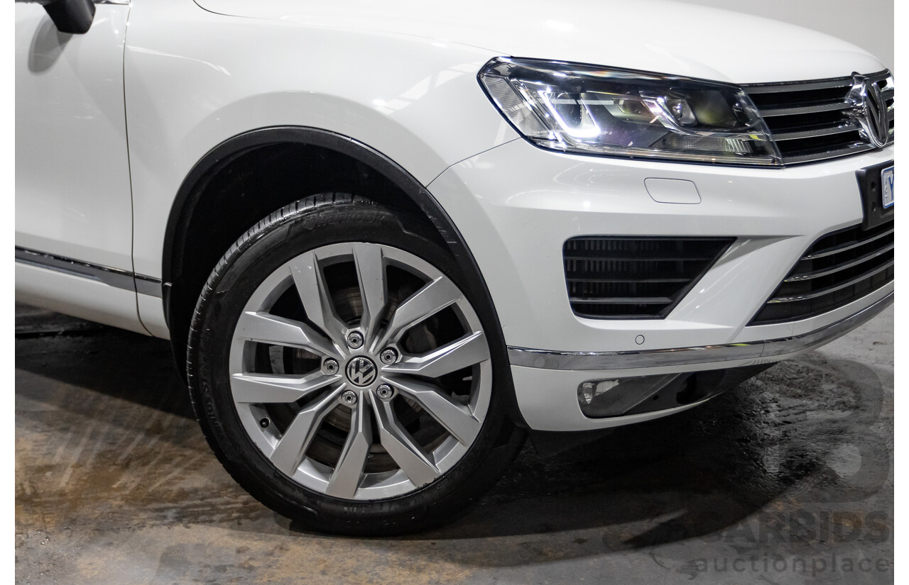 4/2015 Volkswagen Touareg V6 TDI (AWD) 7P MY15 4d Wagon Pure White Tubro Diesel 3.0L