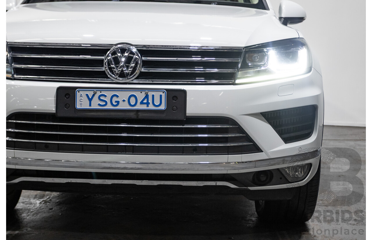 4/2015 Volkswagen Touareg V6 TDI (AWD) 7P MY15 4d Wagon Pure White Tubro Diesel 3.0L