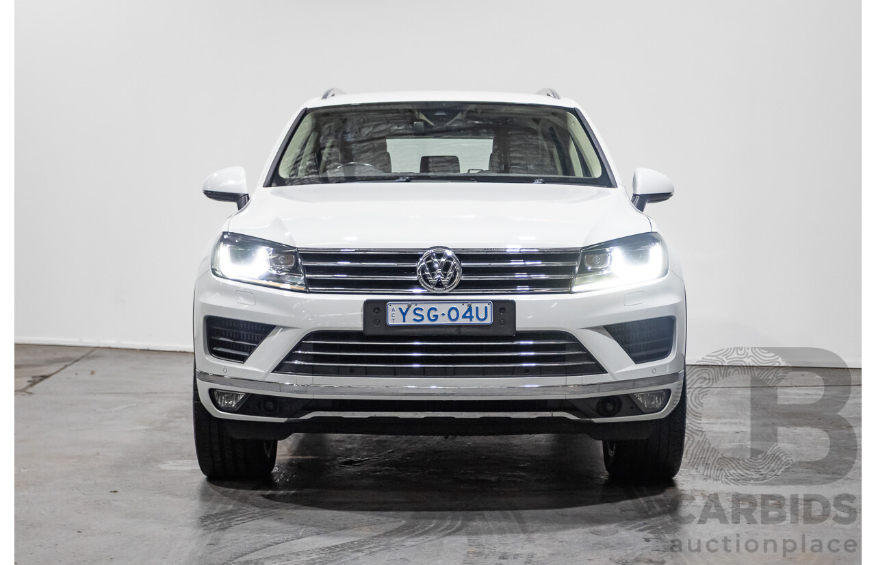 4/2015 Volkswagen Touareg V6 TDI (AWD) 7P MY15 4d Wagon Pure White Tubro Diesel 3.0L