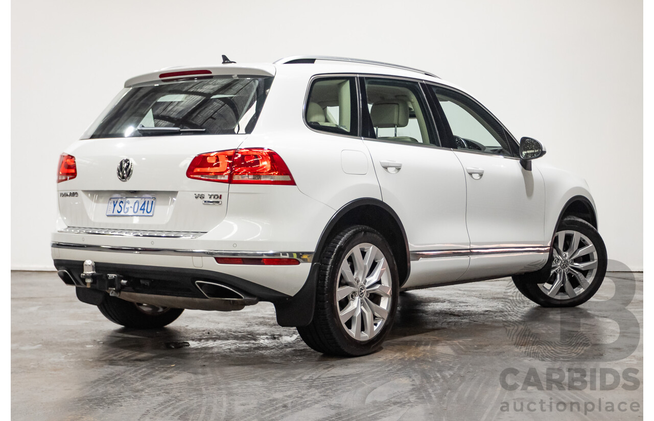 4/2015 Volkswagen Touareg V6 TDI (AWD) 7P MY15 4d Wagon Pure White Tubro Diesel 3.0L