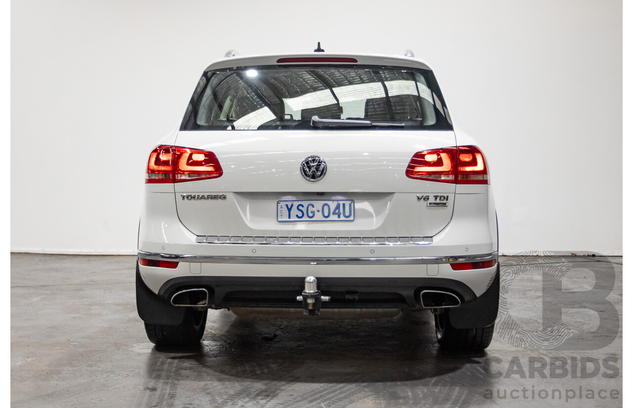 4/2015 Volkswagen Touareg V6 TDI (AWD) 7P MY15 4d Wagon Pure White Tubro Diesel 3.0L