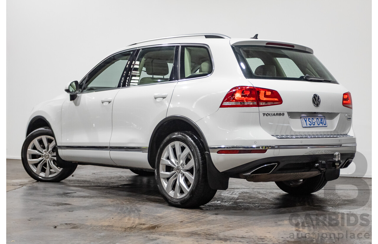 4/2015 Volkswagen Touareg V6 TDI (AWD) 7P MY15 4d Wagon Pure White Tubro Diesel 3.0L