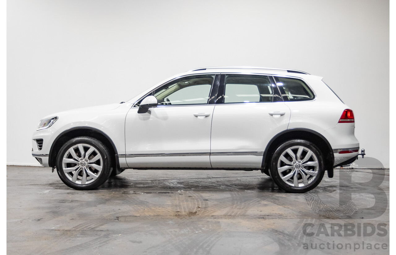 4/2015 Volkswagen Touareg V6 TDI (AWD) 7P MY15 4d Wagon Pure White Tubro Diesel 3.0L