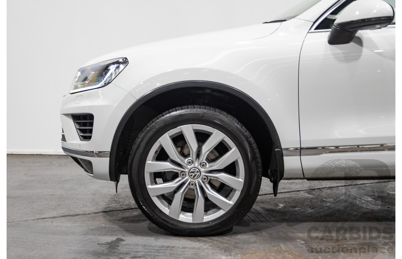 4/2015 Volkswagen Touareg V6 TDI (AWD) 7P MY15 4d Wagon Pure White Tubro Diesel 3.0L