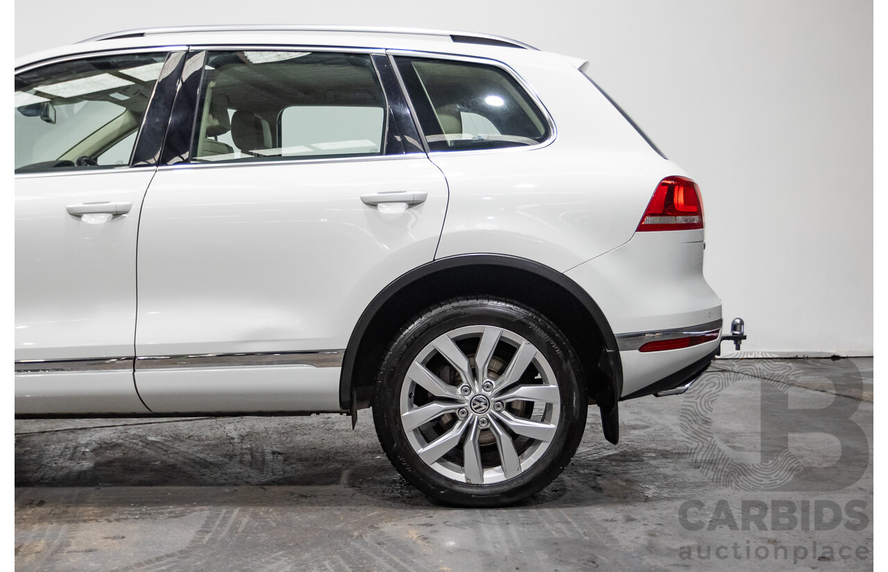 4/2015 Volkswagen Touareg V6 TDI (AWD) 7P MY15 4d Wagon Pure White Tubro Diesel 3.0L